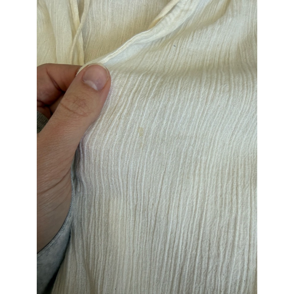 Women's Cream Sleeveless Boho Mini Dress S - Picture 6 of 8
